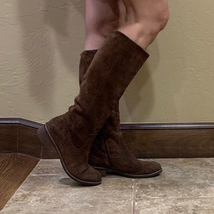 Franco Sarto brown suede boots